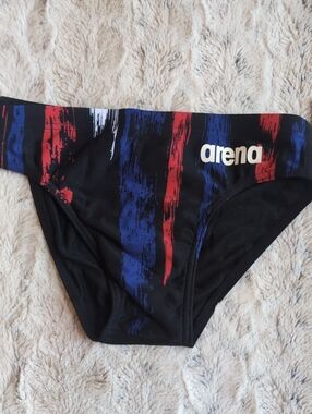 Arena Team Painted Stripes Swim Brief